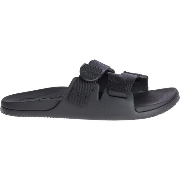 Chaco Chillos Slip On Strappy Open Toe Slide Sandals Black Women's Size W9 - Picture 1 of 9